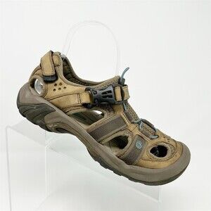 Teva Omnium Hybrid Hiking Water Sandals Brown Tan Bungee Buckle Size 7 (EU 38)